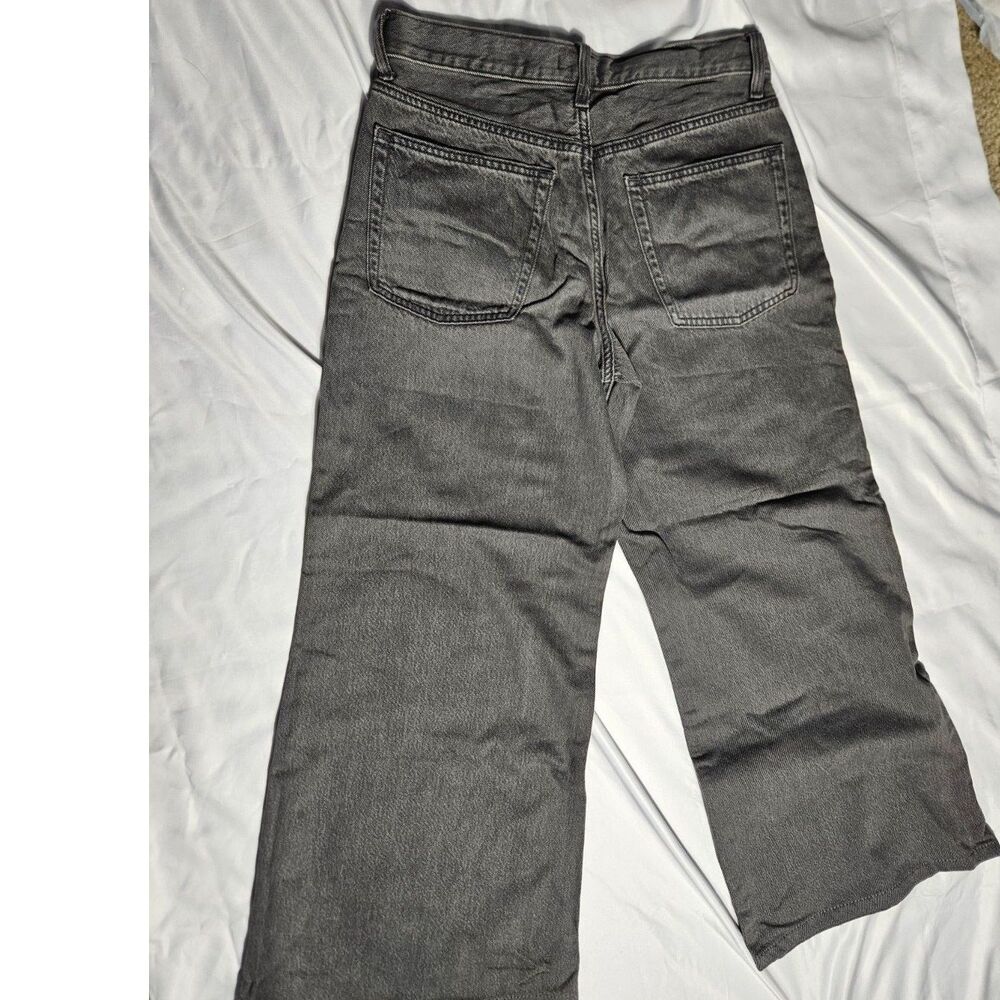 Uniqlo drapey wide flare jeans, NWT, altered to petite length